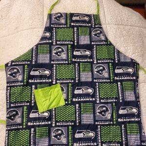 Seahawks apron and bag
